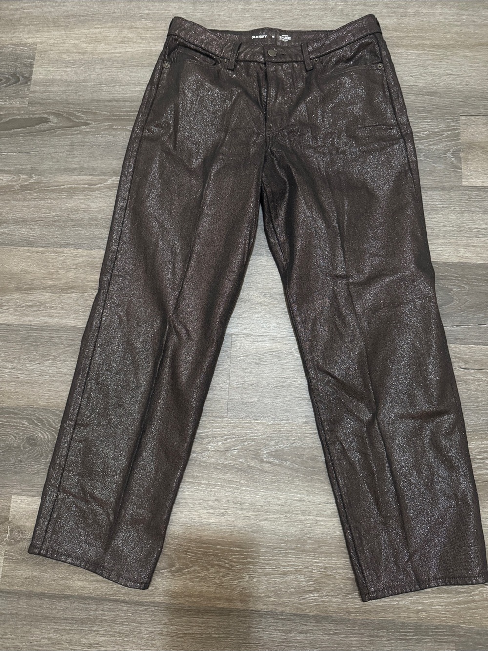 Old Navy Metallic Dark Brown Women's Jeans